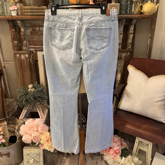 Vintage MADISON Abercrombie and Fitch DISTRESSED FLARE Jeans | 90's | 4R - Picture 3 of 14